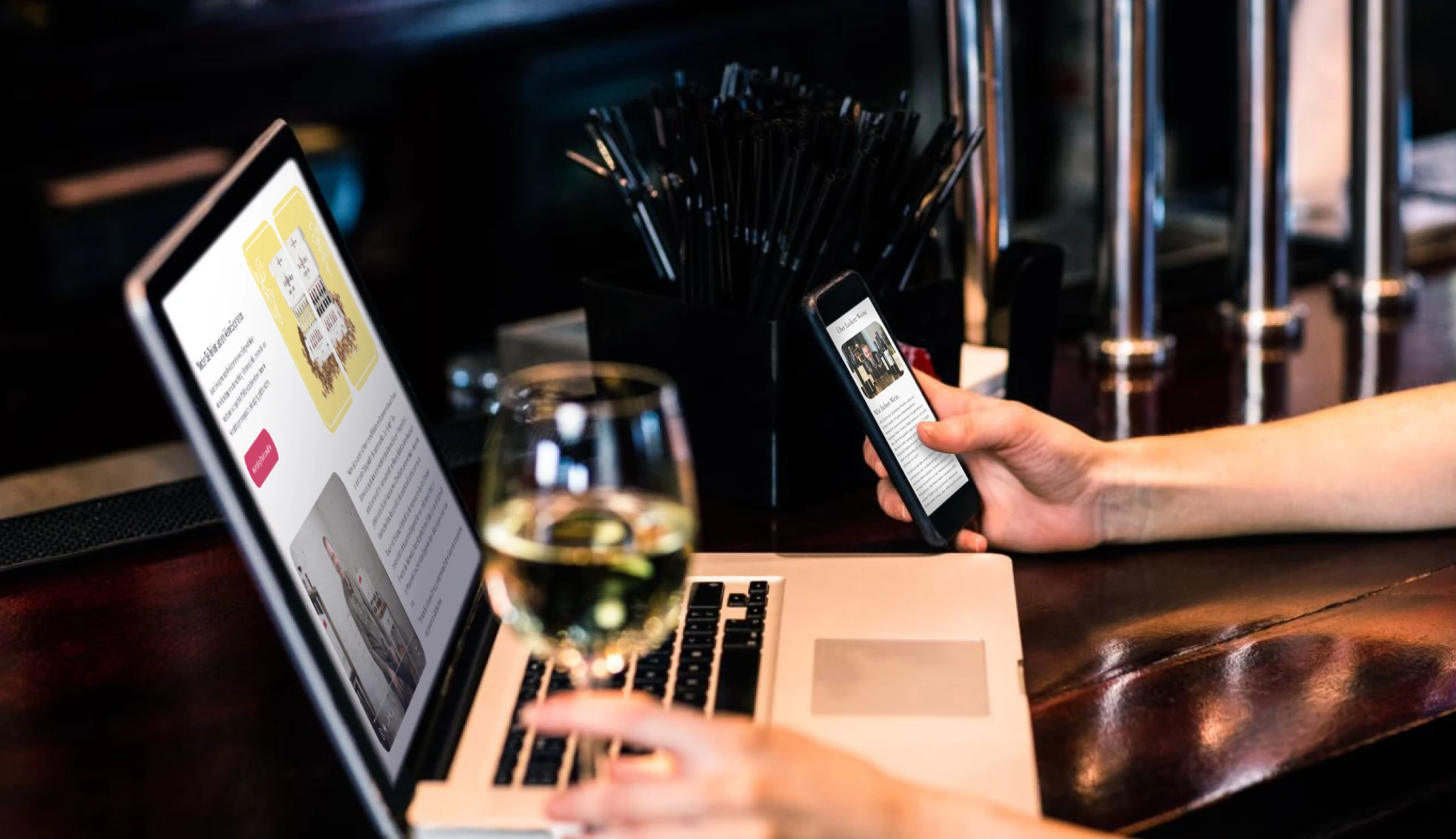 Group taking part in an online wine tasting session